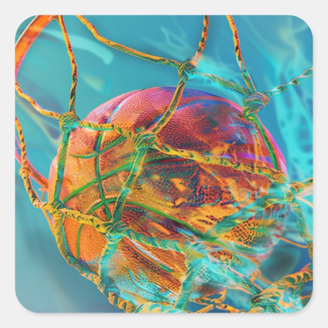 Adesivo Quadrado Vinheta-de-banho (Frente)