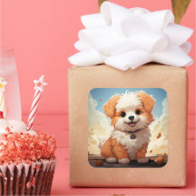 Vinheta de cão bonito