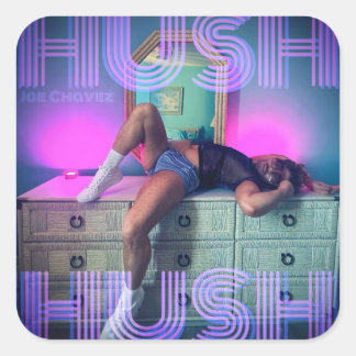 Adesivo Quadrado Vinheta de Cobrir HUSH