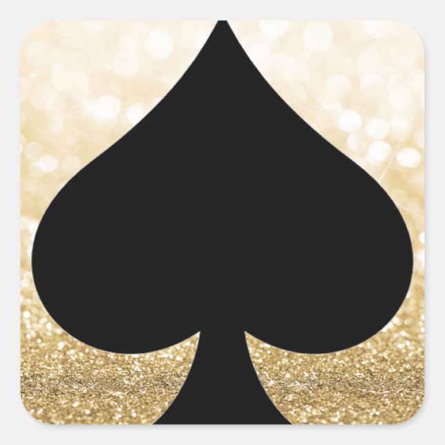 Adesivo Quadrado Vinheta de Coleta de Escada e Dourada (Frente)