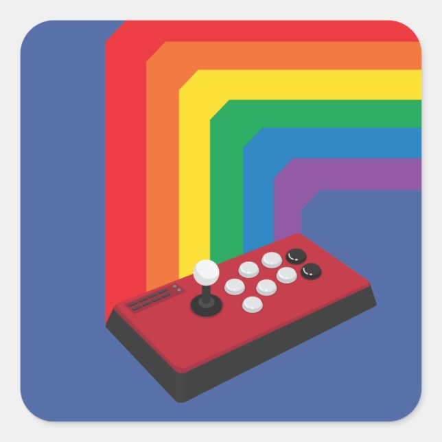 Adesivo Quadrado Vinheta de combate (Frente)