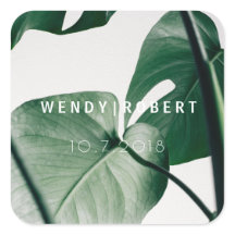 Vinheta de Convite Botânico Moderno