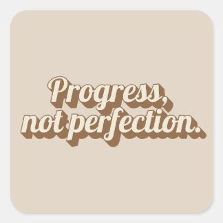 Adesivo Quadrado Vinheta de Cotação Motivacional