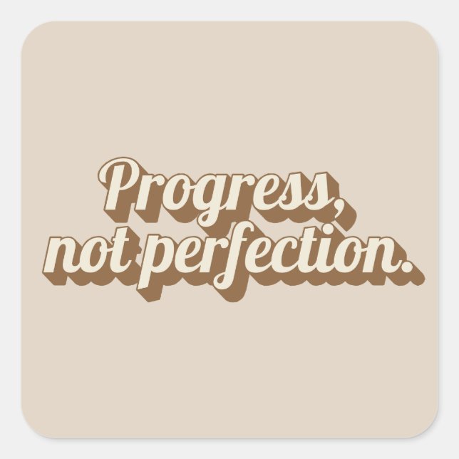 Adesivo Quadrado Vinheta de Cotação Motivacional (Frente)