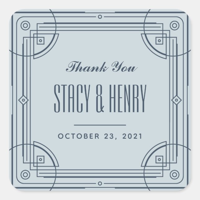 Adesivo Quadrado Vinheta de Fechamento de Armamento Moderno Deco -  (Frente)