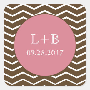 Adesivo Quadrado Vinheta de Ficheiro Vazio (Rosa)