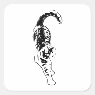 Adesivo Quadrado Vinheta de Fluxo de Tabulação