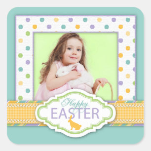 Adesivo Quadrado Vinheta de Fotografias Bunny S