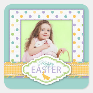 Adesivo Quadrado Vinheta de Fotografias Bunny S