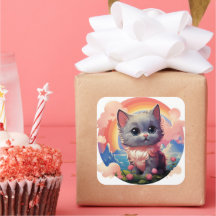 Vinheta de gato bonito