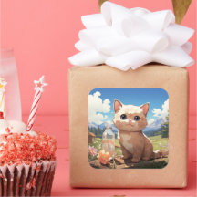 Vinheta de gato bonito