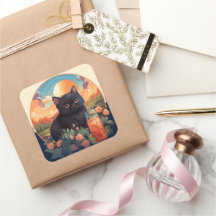 Vinheta de gato preto