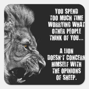 Adesivo Quadrado Vinheta de ginástica Motivacional