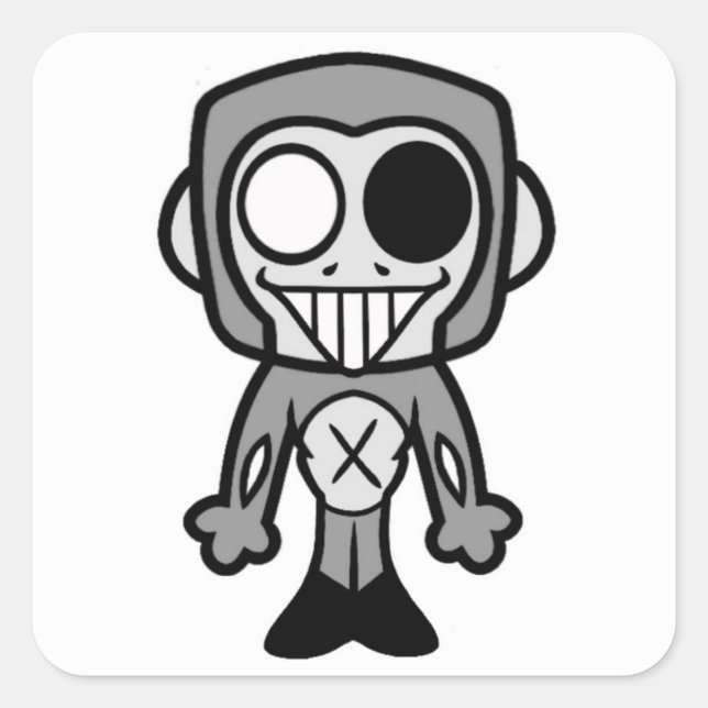 Adesivo Quadrado Vinheta de Jernk (OG de Darcywu) (Frente)