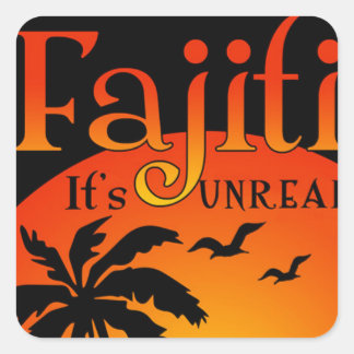 Adesivo Quadrado Vinheta de logotipo original de 3" x 3"