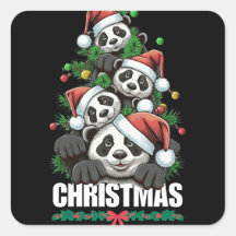 Vinheta de Natal Panda Reproduzida