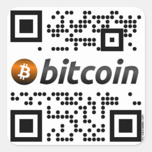Adesivo Quadrado Vinheta de Negócios de Bitmoeda Oficial
