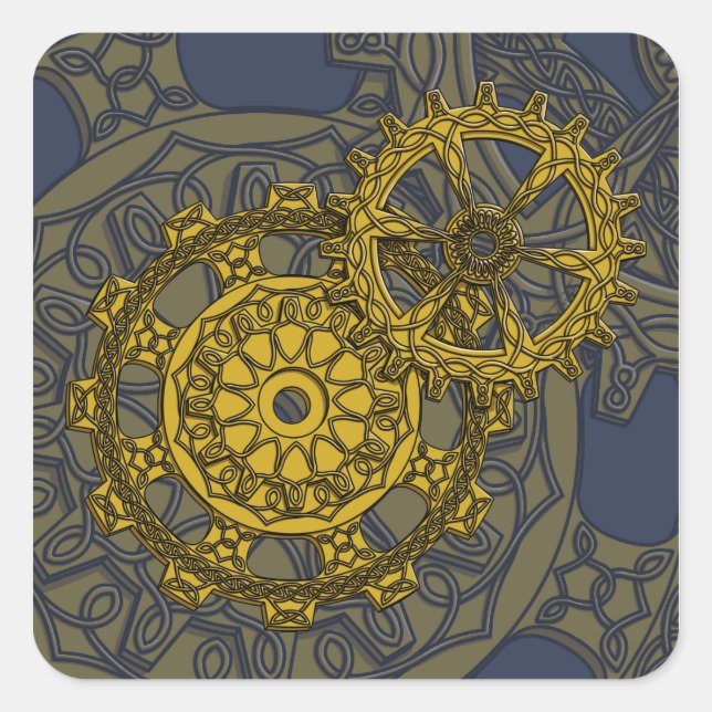 Adesivo Quadrado Vinheta de tachos (Frente)