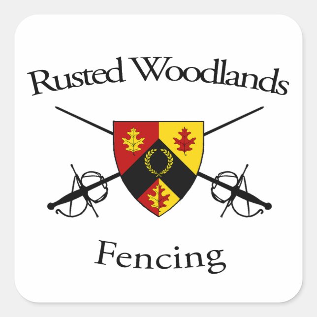 Adesivo Quadrado Vinheta de vedação (Frente)