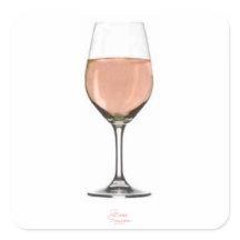 Vinheta de vinho Rosé