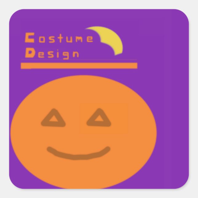 Adesivo Quadrado Vinheta Design (Frente)