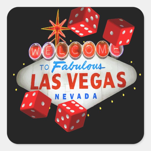 Adesivo Quadrado Vinheta Dice (Frente)