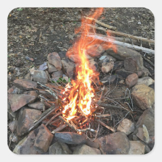 Adesivo Quadrado Vinheta do lado de fora