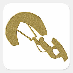 Adesivo Quadrado Vinheta Dourada