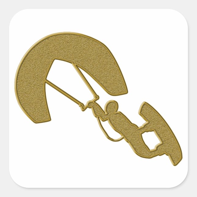 Adesivo Quadrado Vinheta Dourada (Frente)