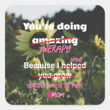 Vinheta Engraçado De Girassol Da Mãe Para Crianças