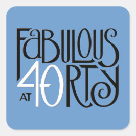 Adesivo Quadrado Vinheta esquadra branca azul escura Fabulosa 40