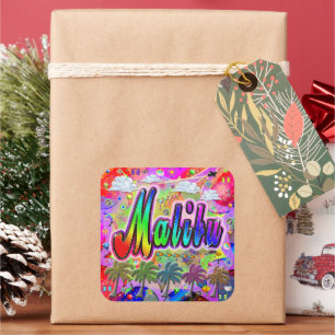 Adesivo Quadrado Vinheta Express do Malibu Vista