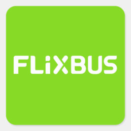 Adesivo Quadrado Vinheta Flixbus