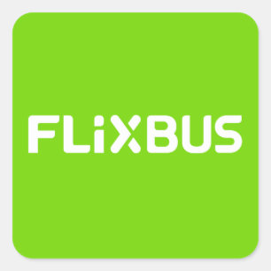 Adesivo Quadrado Vinheta Flixbus