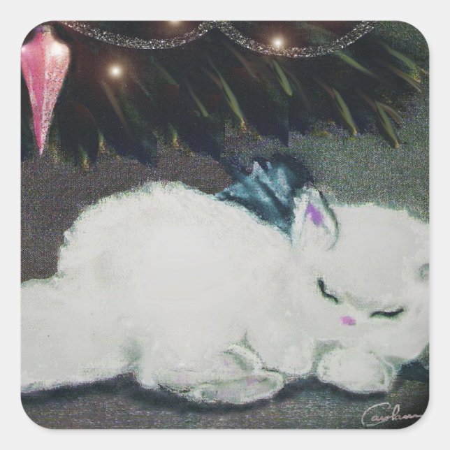 Adesivo Quadrado Vinheta - Fluffy (Frente)