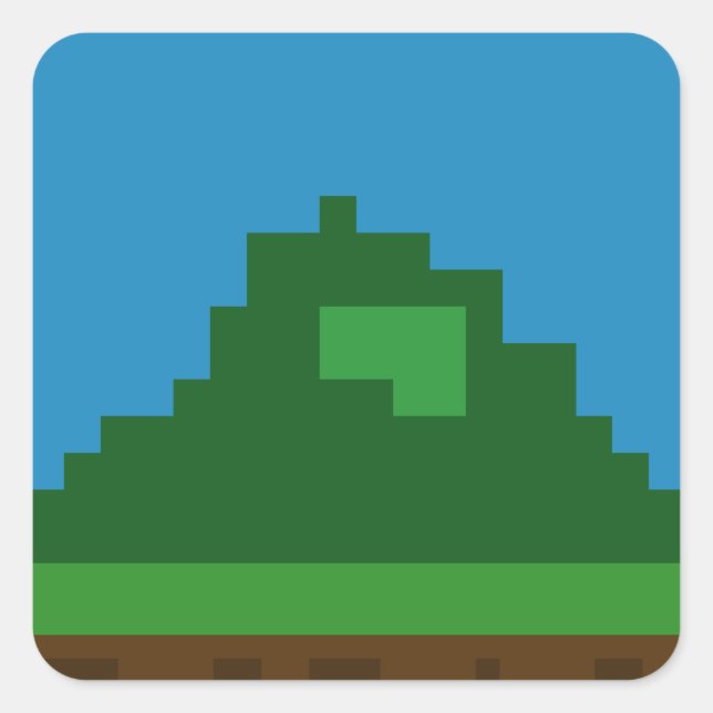 Adesivo Quadrado Vinheta Foliage Meateor (Frente)