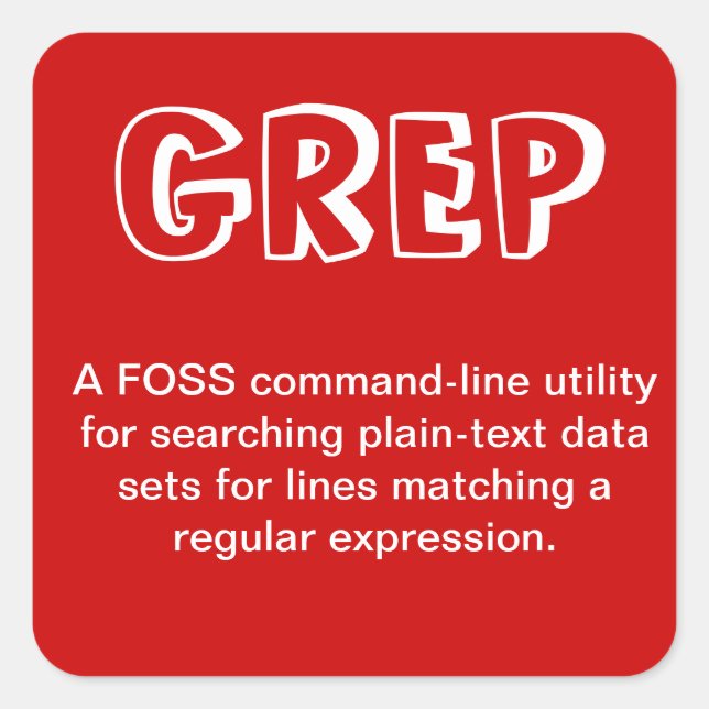 Adesivo Quadrado Vinheta GREP (Frente)