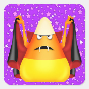 Adesivo Quadrado Vinheta Halloween - SRF