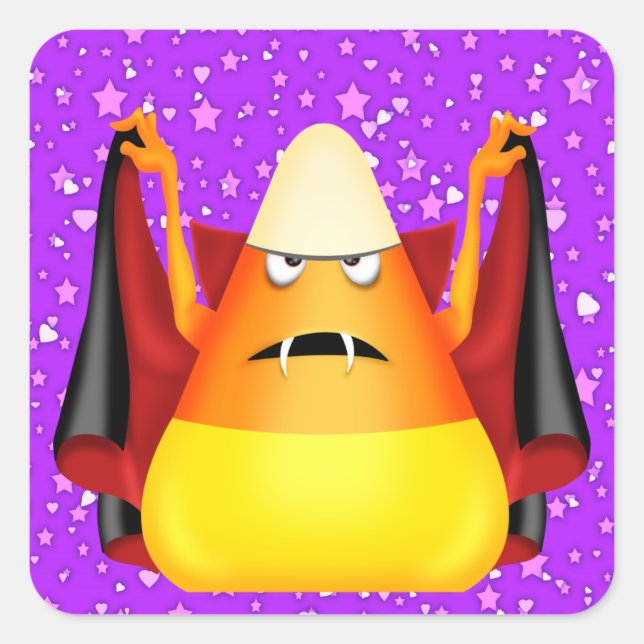 Adesivo Quadrado Vinheta Halloween - SRF (Frente)