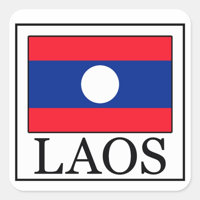 Adesivo Quadrado Vinheta Laos (Frente)