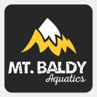 Adesivo Quadrado Vinheta MBA Preta