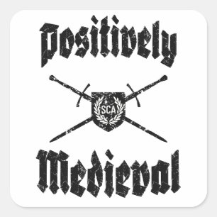 Adesivo Quadrado Vinheta Medieval Possivelmente SCA