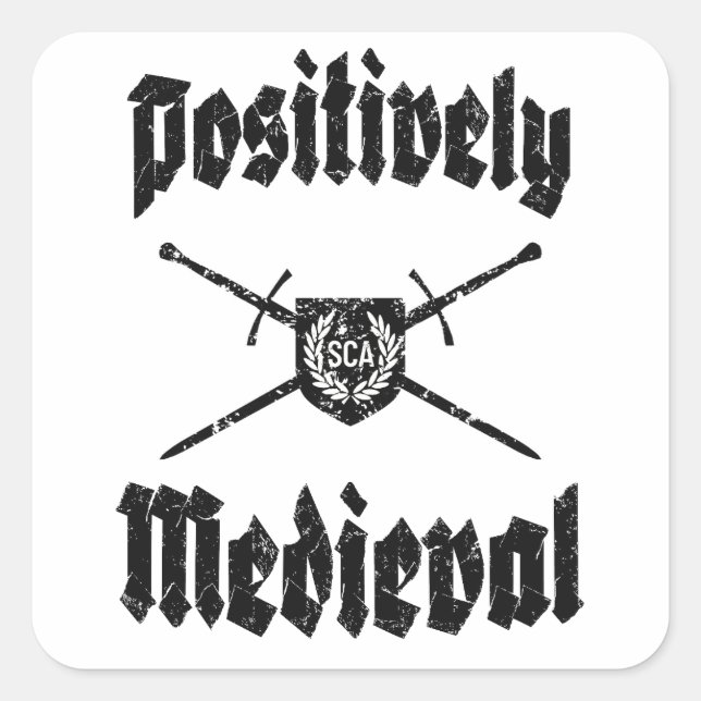 Adesivo Quadrado Vinheta Medieval Possivelmente SCA (Frente)