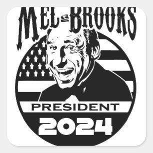 Adesivo Quadrado Vinheta Mel Brooks 2024
