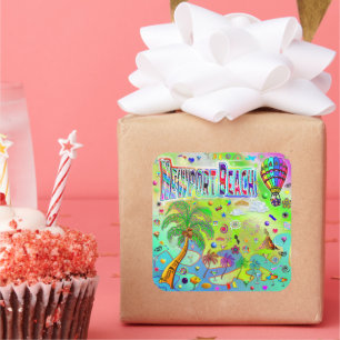 Adesivo Quadrado Vinheta Melody do Eterno de Newport Beach