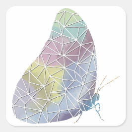 Adesivo Quadrado Vinheta Morpho de Papel Mosaico