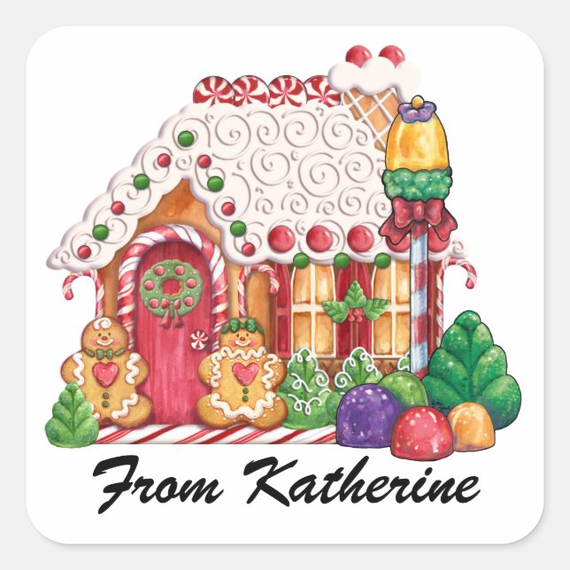 Adesivo Quadrado Vinheta Natal - SRF (Frente)