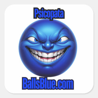 Adesivo Quadrado Vinheta Piscopata Quadrada de 3" - Mostre seu Amor