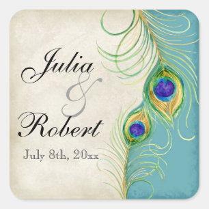 Adesivo Quadrado Vinheta-Presente Favorável - Casas-Penas-Penas-Cas