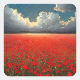 Adesivo Quadrado Vinheta Preto Quadrado